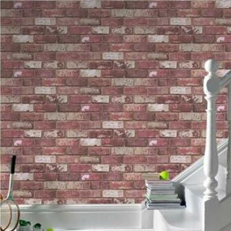 Wallpaper Graham Brown Hemingway Red Brick