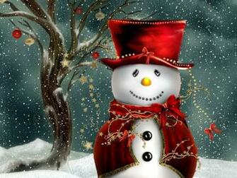 Wallpaper Christmas Snowman