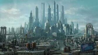 Cityscapes Artwork Wallpaper Saints