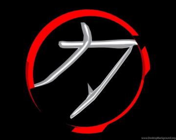 Japanese Symbols For Strength Wallpaper Desktop Background