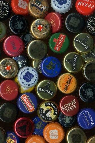 Beer Caps iPhone HD Wallpaper