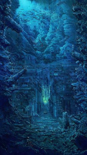 6s Plus Awesome Blue Atlantis iPhone Wallpaper HD