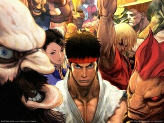 Street Fighter Wallpaper Stock Photos