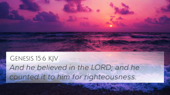 Genesis Kjv 4k Wallpaper And He Believed In The Lord