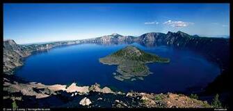 Crater Lake And Wizard Island National Park Oregon Usa