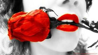 Hot Kiss And Lip HD Wallpaper For Valentines Day