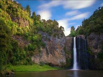 Mountain Waterfall Nature HD Wallpaper Rocks