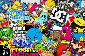 Jdm Sticker Bomb HD Stickers Wallpaper