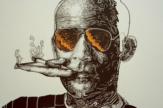 Hunter Pop S Thompson Scrapbook Steampunk Wallpaper HD