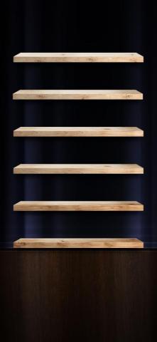 iPhone X Wallpaper Shelves