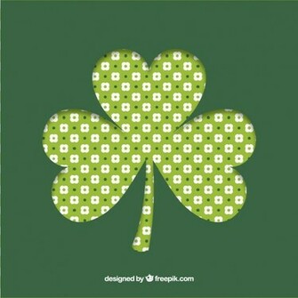 Four Leaf Clover Background Vector
