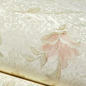 Wallpaper Pink Background Wall Pvc Roll Classic Flower