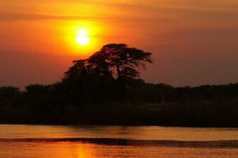 HD Wallpaper Africa Botswana Okavango Delta Sunset Twilight