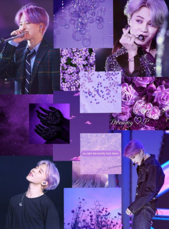 Parkjimin Purple Aesthetic Wallpaper Bts For