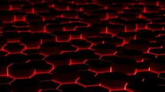 Hq Glowing Red Honeycomb Wallpaper