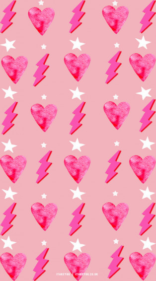 Cute Valentine S Day Wallpaper Ideas Pink Lightning Heart