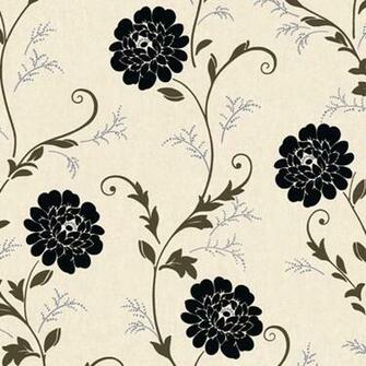 Debona Wallpaper Cream Black Floral Design Flower Leaf Roll Bnib Gemma