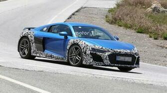 Audi R8 Spied With New Bumpers Oval Exhaust Tips Could Be Gt Model