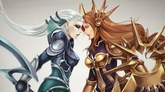 League Of Legends Girls Fantasy Women Females Wallpaper Background