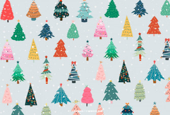 Christmas Aesthetic Wallpaper Variety Tree
