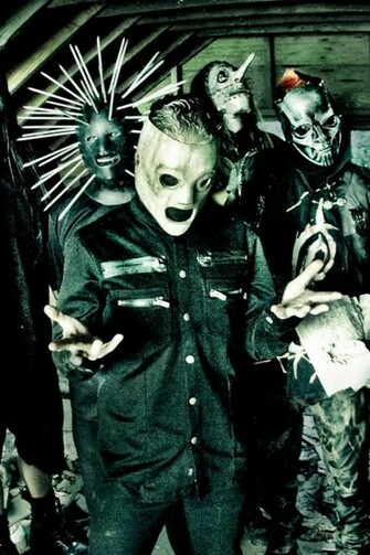 Wallpaper Slipknot Masks Image Attic Fear iPhone