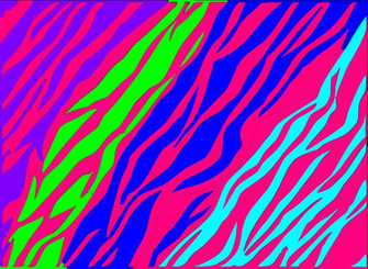 Neon Blue Zebra Print Background Pink And Purple
