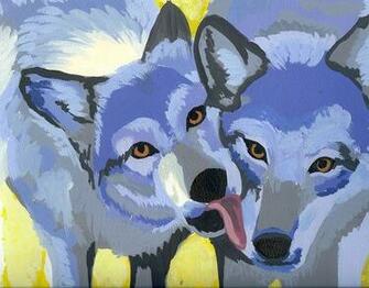 Trippy Wolf Wallpaper Wolves By Loveleepeeps