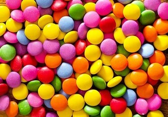 Smarties Wall Mural Sweets Wallpaper Ink