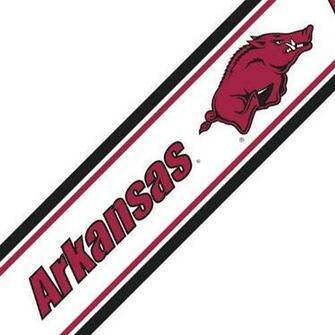 Arkansas Razorback Wallpaper Border