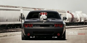 Black N Red Dodge Challenger Wallpaper By Craazyt