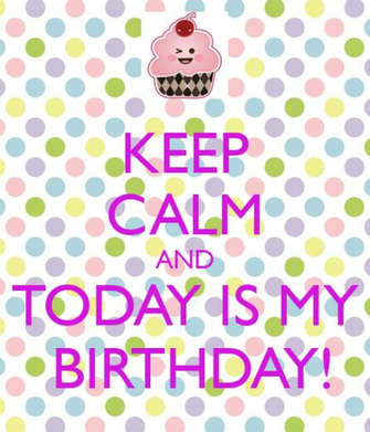 Keep Calm And Today Is My BirtHDay Carry On Image
