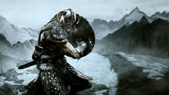 Skyrim Dragonborn Background HD Wallpaper Desktop
