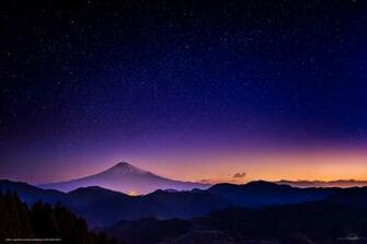 Baixar Wallpaper C U Noite Brilho Montanhas Papis De Parede