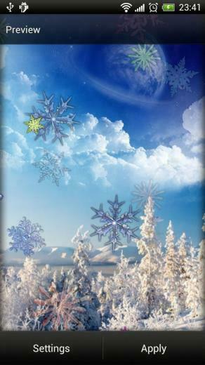 Snowflake Live Wallpaper Screenshot