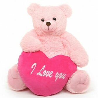 Pink Teddy Bear Wallpaper HD Background