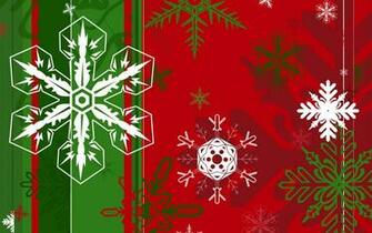 On The Green And Red Background Christmas Wallpaper Image
