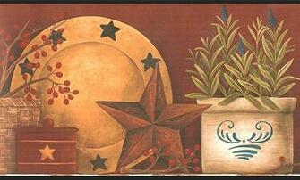 Country Barn Star Shelf Wallpaper Border Ct1855bd Primitive