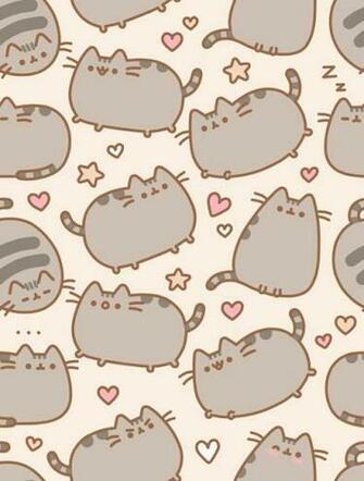 Pusheen Phone Wallpaper Background Art Illustrati