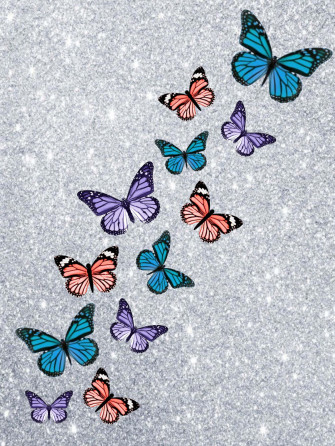 Glitter Butterfly Wallpaper