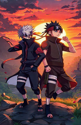 Kakashi And Obito Wallpaper