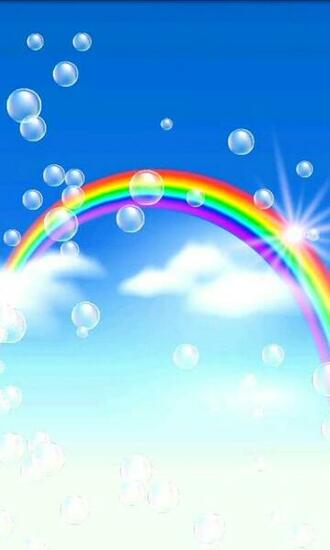 Rainbow Bubbles Live Wallpaper Android Apps On Google Play