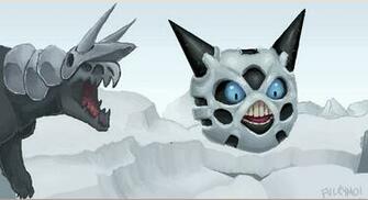Aggron Chasing Glalie By Umbbe