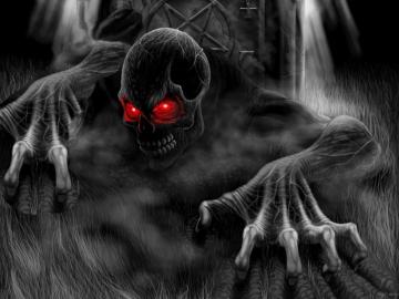 Evil Graveyard Wallpaper Ghost