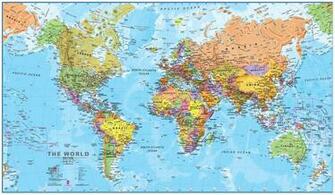 World Map Colorful Wallpaper HD Background Screensavers