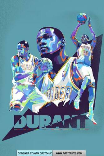 Kevin Durant Prodigy Okc Thunder Wallpaper Posterizes Nba
