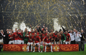 Moscow May Manchester United Celebrate Following Their