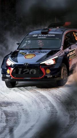 Rally Winter Snow Hyundai I20 4k Ultra HD Mobile Wallpaper