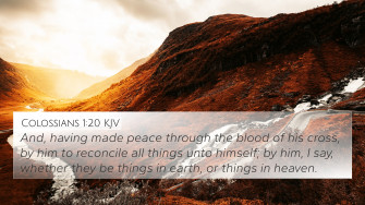Colossians Kjv 4k Wallpaper And Having Made Peace Through
