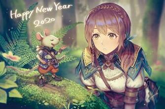 Anime Girl Adventurer Forest Light Armor