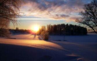 Winter Sunrise Wallpaper